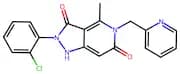 2-(2-Chlorophenyl)-4-Methyl-5-(Pyridin-2-Ylmethyl)-1H-Pyrazolo[4,3-C]Pyridine-3,6(2H,5H)-Dione