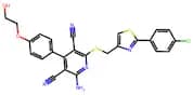 2-Amino-6-(((2-(4-Chlorophenyl)Thiazol-4-Yl)Methyl)Thio)-4-(4-(2-Hydroxyethoxy)Phenyl)Pyridine-3,5…