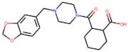2-{[4-(Benzo[3,4-d]1,3-dioxolan-5-ylmethyl)piperazinyl]carbonyl}cyclohexanecarboxylic acid