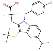 3-(3-(Tert-Butylthio)-1-(4-Chlorobenzyl)-5-Isopropyl-1H-Indol-2-Yl)-2,2-Dimethylpropanoic Acid