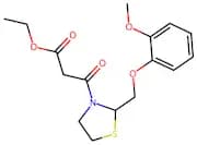 Ethyl 3-(2-((2-Methoxyphenoxy)Methyl)Thiazolidin-3-Yl)-3-Oxopropanoate