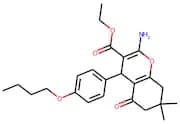 Ethyl 2-amino-4-(4-butoxyphenyl)-7,7-dimethyl-5-oxo-4,6,7,8-tetrahydro2H-chromene-3-carboxylate