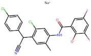 N-(5-Chloro-4-((4-Chlorophenyl)(Cyano)Methyl)-2-Methylphenyl)-2-Hydroxy-3,5-Diiodobenzamide, Sodiu…