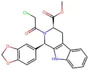 (1R,3R)-Methyl 1-(benzo[d][1,3]dioxol-5-yl)-2-(2-chloroacetyl)-2,3,4,9-tetrahydro-1H-pyrido[3,4-b]…
