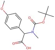 2-((tert-Butoxycarbonyl)(methyl)amino)-2-(4-methoxyphenyl)acetic acid