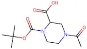 4-Acetyl-1-(tert-butoxycarbonyl)piperazine-2-carboxylic acid