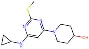 1-(6-(Cyclopropylamino)-2-(methylthio)pyrimidin-4-yl)piperidin-4-ol