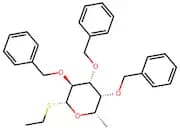 (2R,3S,4R,5R,6S)-3,4,5-Tris(benzyloxy)-2-(ethylthio)-6-methyltetrahydro-2H-pyran