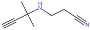 3-((2-Methylbut-3-yn-2-yl)amino)propanenitrile