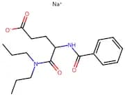 Sodium 4-benzamido-5-(dipropylamino)-5-oxopentanoate