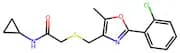 2-(((2-(2-Chlorophenyl)-5-methyloxazol-4-yl)methyl)thio)-N-cyclopropylacetamide