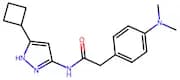 N-(5-Cyclobutyl-1H-pyrazol-3-yl)-2-(4-(dimethylamino)phenyl)acetamide