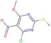 4-Chloro-6-methoxy-2-(methylthio)-5-nitropyrimidine