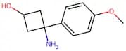 3-Amino-3-(4-methoxyphenyl)cyclobutan-1-ol