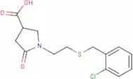 1-{2-[(2-Chlorobenzyl)thio]ethyl}-5-oxopyrrolidine-3-carboxylic acid