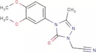 [4-(3,4-Dimethoxyphenyl)-3-methyl-5-oxo-4,5-dihydro-1H-1,2,4-triazol-1-yl]acetonitrile