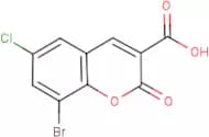 8-Bromo-6-chlorocoumarin-3-carboxylic acid