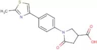1-[4-(2-Methyl-1,3-thiazol-4-yl)phenyl]-5-oxopyrrolidine-3-carboxylic acid