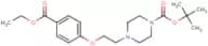 Ethyl 4-[2-{4-(tert-butyloxycarbonyl)piperazin-1-yl}ethoxy]benzoate