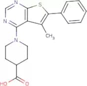 1-(5-Methyl-6-phenylthieno[2,3-d]pyrimidin-4-yl)piperidine-4-carboxylic acid