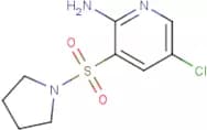 5-Chloro-3-(pyrrolidin-1-ylsulfonyl)pyridin-2-amine
