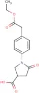 1-[4-(2-Ethoxy-2-oxoethyl)phenyl]-5-oxopyrrolidine-3-carboxylic acid