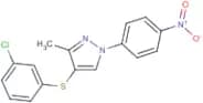 4-[(3-Chlorophenyl)thio]-3-methyl-1-(4-nitrophenyl)-1H-pyrazole