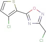 3-(Chloromethyl)-5-(3-chlorothiophen-2-yl)-1,2,4-oxadiazole