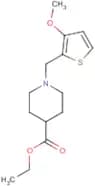 Ethyl 1-[(3-methoxythien-2-yl)methyl]piperidine-4-carboxylate