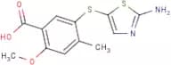 5-(2-Aminothiazol-5-yl)sulfanyl-2-methoxy-4-methylbenzoic acid