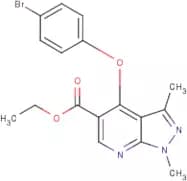 Ethyl 4-(4-bromophenoxy)-1,3-dimethyl-1H-pyrazolo[3,4-b]pyridine-5-carboxylate