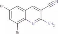 2-Amino-6,8-dibromoquinoline-3-carbonitrile