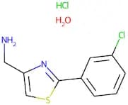 4-(Aminomethyl)-2-(3-chlorophenyl)-1,3-thiazole hydrochloride monohydrate 97%