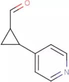 2-(Pyridin-4-yl)cyclopropane-1-carboxaldehyde