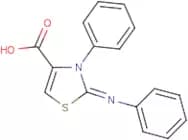 2,3-Dihydro-3-phenyl-2-(phenylimino)-1,3-thiazole-4-carboxylic acid