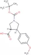 trans-1-(tert-Butoxycarbonyl)-4-(4-methoxyphenyl)pyrrolidine-3-carboxylic acid