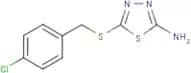 2-Amino-5-[(4-chlorobenzyl)thio]-1,3,4-thiadiazole