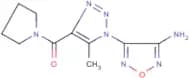 3-Amino-4-[5-methyl-4-(pyrrolidin-1-ylcarbonyl)-1H-1,2,3-triazol-1-yl]-1,2,5-oxadiazole