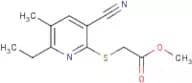 Methyl [(3-cyano-6-ethyl-5-methylpyridin-2-yl)thio]acetate