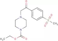 Ethyl 4-{2-[4-(methylsulphonyl)phenyl]-2-oxoethyl}piperazine-1-carboxylate