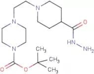4-{2-[4-(Hydrazinocarbonyl)piperidin-1-yl]ethyl}piperazine, N1-BOC protected
