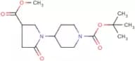 4-[4-(Methoxycarbonyl)-2-oxopyrrolidin-1-yl]piperidine, N-BOC protected