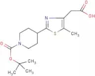 2-[5-Methyl-2-(N-tert-butoxycarbonylpiperidine)-1,3-thiazol-4-yl]acetic acid