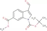 3-Formyl-6-(methoxycarbonyl)-1H-indole, N-BOC protected