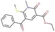 Ethyl 5-benzoyl-1,2-dihydro-1-methyl-6-(methylthio)-2-oxopyridine-3-carboxylic acid