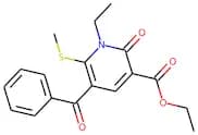 Ethyl 5-benzoyl-1,2-dihydro-1-ethyl-6-(methylthio)-2-oxopyridine-3-carboxylic acid