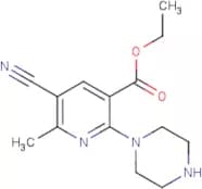 Ethyl 5-cyano-6-methyl-2-(piperazin-1-yl)nicotinate
