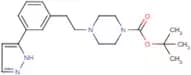 4-[3-(1H-Pyrazol-5-yl)phenethyl]piperazine, N1-BOC protected
