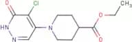 Ethyl 1-(5-chloro-1,6-dihydro-6-oxopyridazin-4-yl)piperidine-4-carboxylate