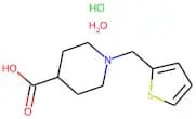 1-(Thien-2-ylmethyl)piperidine-4-carboxylic acid hydrochloride hydrate 97%